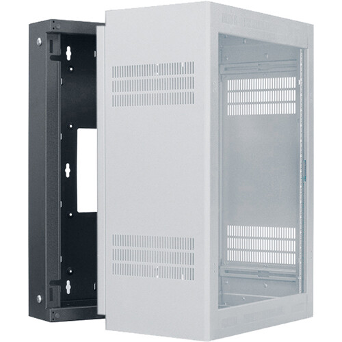 Lowell Manufacturing Rack Sectional Wall-Mount Back Box for LWR Series 16 RU Cabinet (19, 23, 28, and 32")