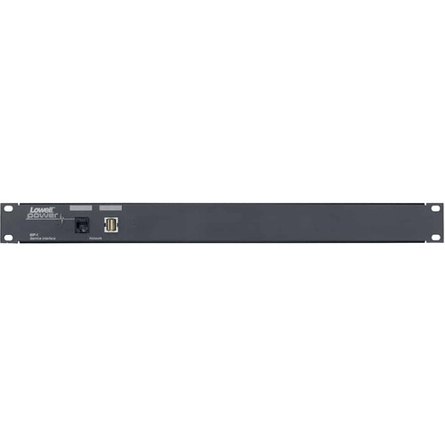 Lowell Manufacturing Rack Panel with Network Connectivity Ports, (RJ45, USB), 1U (Black)