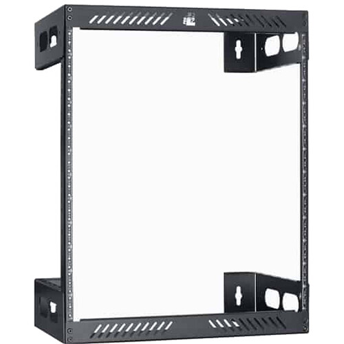 Lowell Manufacturing Rack-Wall Mount-12U, 12" Deep (Black)