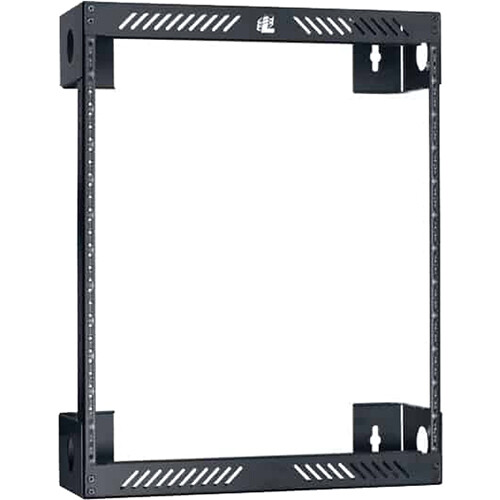 Lowell Manufacturing Rack-Wall Mount-12U, 6" Deep (Black)
