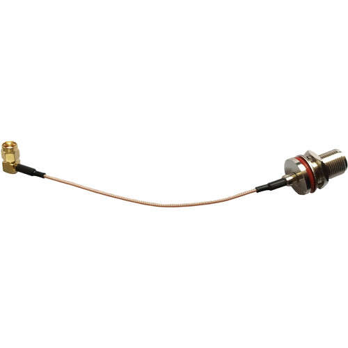 LumenRadio RP-SMA Male Right-Angle to N-Female Bulkhead (5.9")