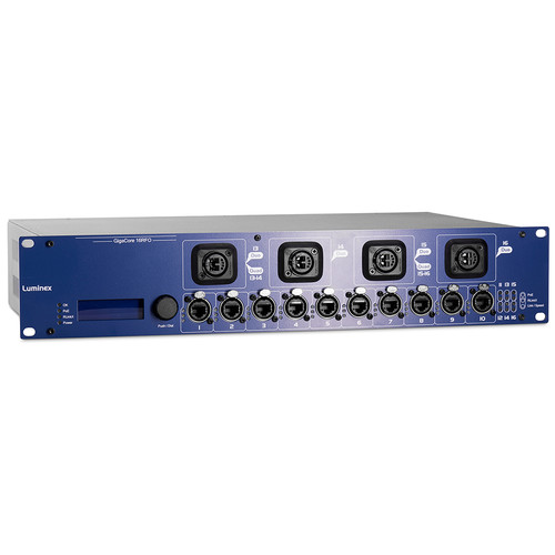 Luminex GigaCore 16RFO Pre-Configured 12-Port Ethernet Switch with Neutrik QUAD MMF