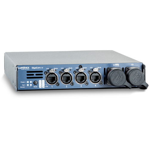 Luminex GigaCore 10 Pre-Configured 8-Port Ethernet Switch with Neutrik QUAD MMF