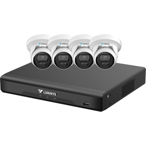 Luminys 4-Channel 5MP LumiDeterrent IP Bundle