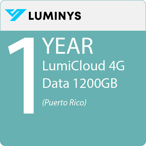 Luminys LumiCloud 4G Data Package (1200GB, 1-Year Plan, Puerto Rico)