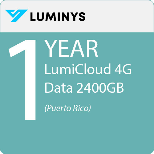Luminys LumiCloud 4G Data Package (2400GB, 1-Year Plan, Puerto Rico)
