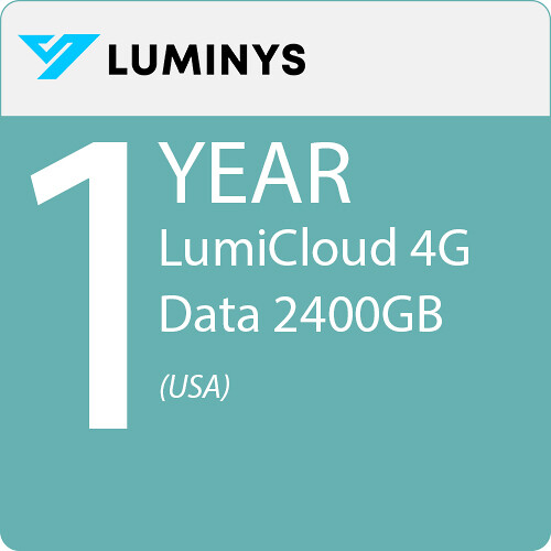 Luminys LumiCloud 4G Data Package (2400GB, 1-Year Plan, USA)