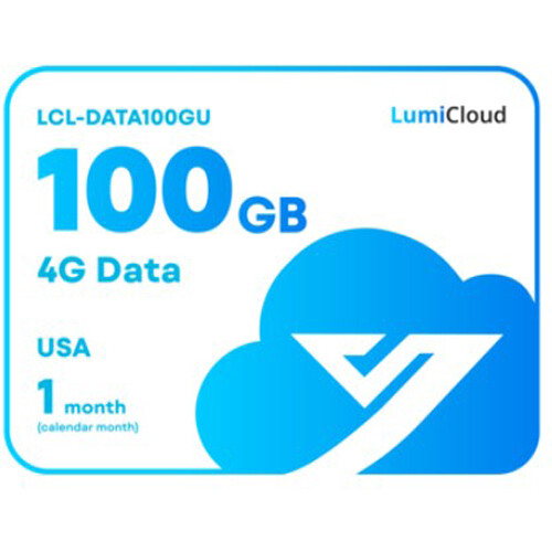 Luminys LumiCloud 4G Data Package (100GB, Monthly, USA)