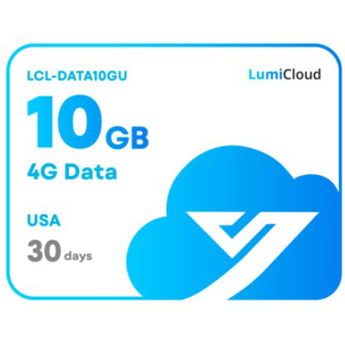 Luminys LumiCloud 4G Data Package (10GB, Monthly, USA)