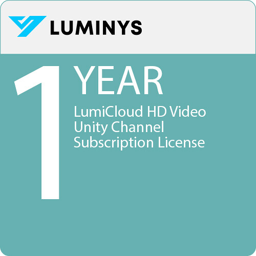 Luminys LumiCloud HD Video Unity Channel Subscription License (1 Year)