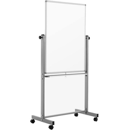 Luxor Porcelain Mobile Dry-Erase Whiteboard (30 x 40")