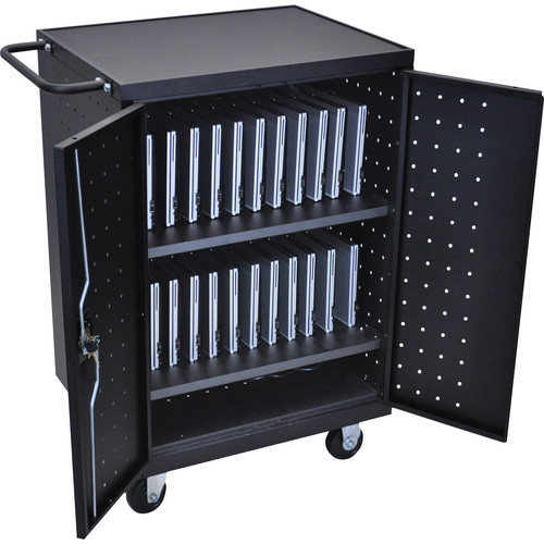 Luxor LLTP24-B 24-Laptop Charging Station (Black)