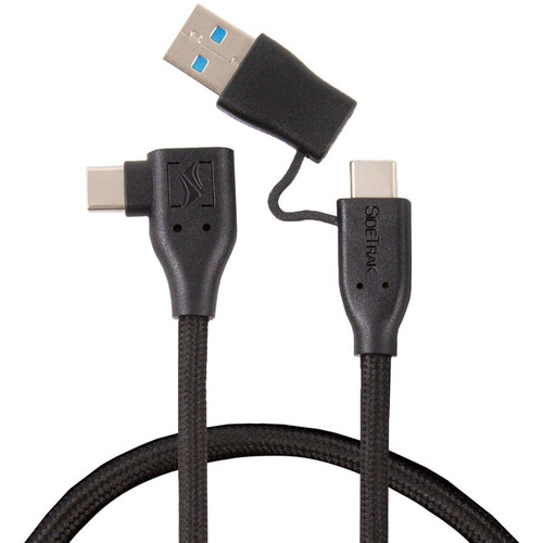 Luxor SideTrak USB-C Cable with Integrated USB-A Adapter (18")
