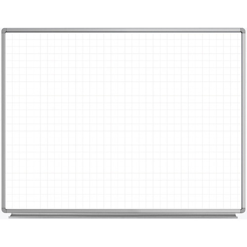 Luxor 48 x 36" Wall-Mounted Magnetic Ghost Grid Whiteboard