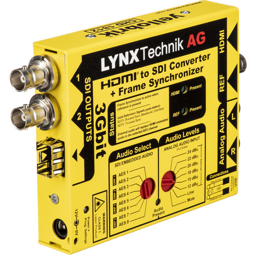 Lynx Technik AG yellowbrik HDMI to SDI Converter with Frame Synchronizer