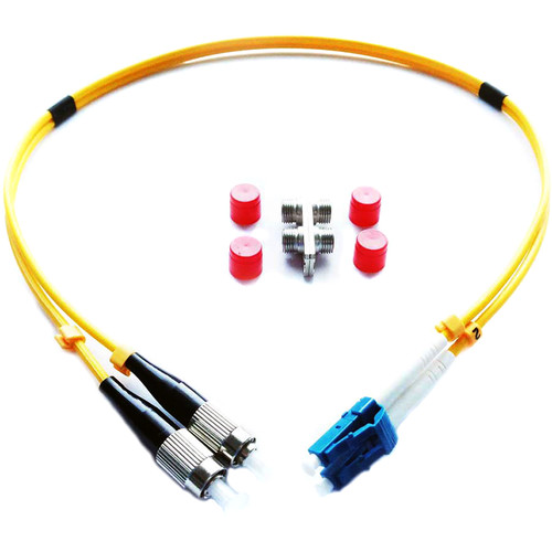Lynx Technik AG LC/FC Dup LC to FC Duplex Fiber Adapter Cable Kit (19")