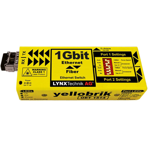 Lynx Technik AG OET 1514 1G Ethernet to Fiber Transceiver (Extender)