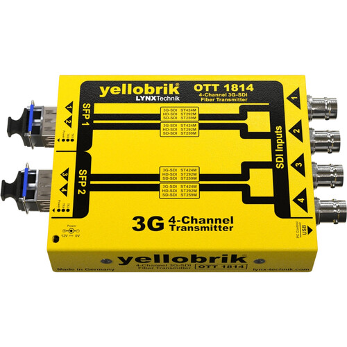 Lynx Technik AG OTT 1814 4-Channel 3G-SDI to Fiber Transmitter