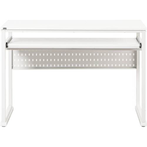 LYYL Workstation 61 Studio Desk with Pull-Out Keyboard Tray (White,10-Pack)