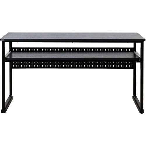 LYYL Workstation 88 Studio Desk with Pull-Out Keyboard Tray (Black, 10-Pack)