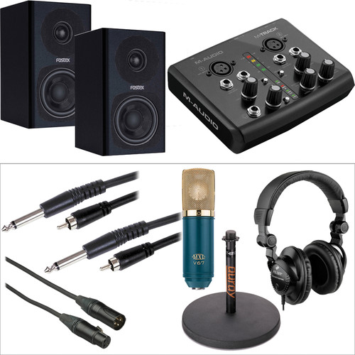 M-Audio M-Track Audio Recording Interface and MXL V67G Microphone Kit