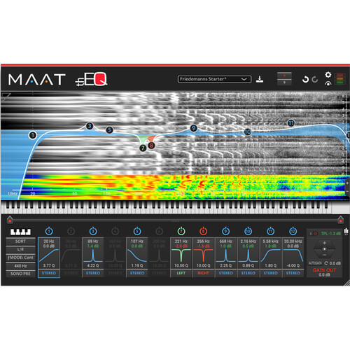MAAT thEQred Preeminent Linear-Phase Equalizer Plug-In