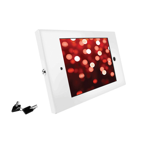 Maclocks iPad Enclosure Kiosk with Open Home Button (White)