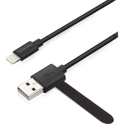 Macally Lightning to USB Cable (Black, 6')