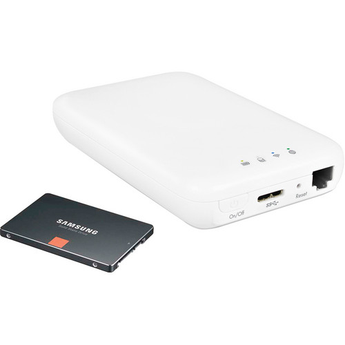 Macally Mobile Wi-Fi Hard Drive Enclosure with 500GB SSD
