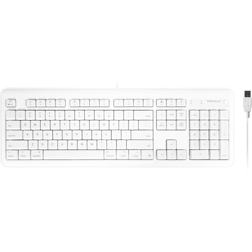 Macally 104-Key Full Size USB Keyboard for Mac
