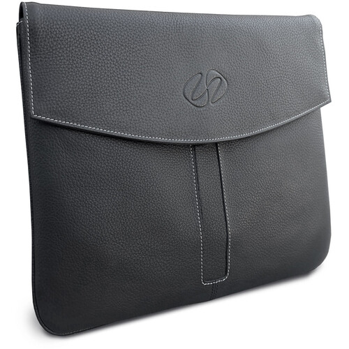 MacCase Premium Leather Sleeve for 13" iPad Pro with Magic Keyboard (Black)