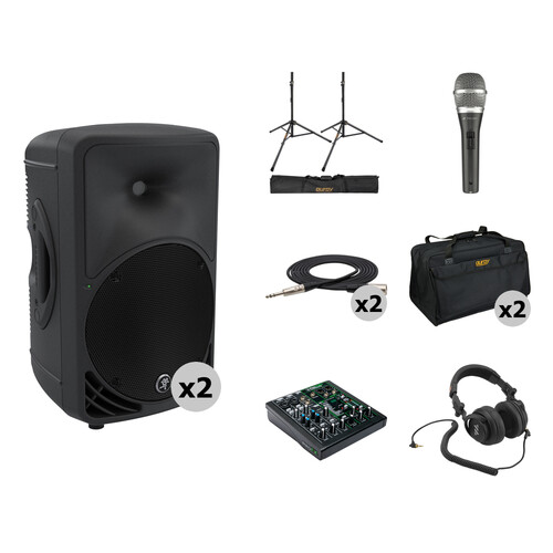 Mackie 1000W HD Portable 10" Powered Loudspeaker Large Kit