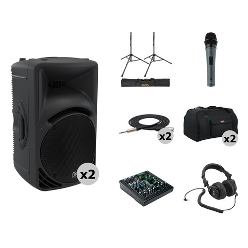 Mackie 1000W HD Portable 12" Powered Loudspeaker Large Kit