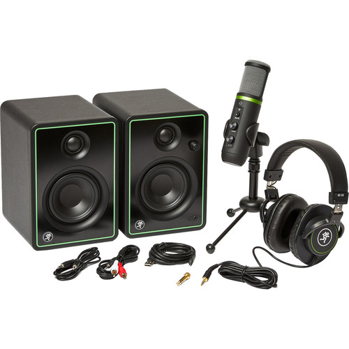 Mackie Creator Bundle 3" Multimedia Monitors, USB Microphone, and Headphones