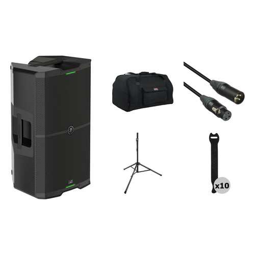 Mackie SRM215 V-Class 2000W 15" Active Loudspeaker PA System Kit