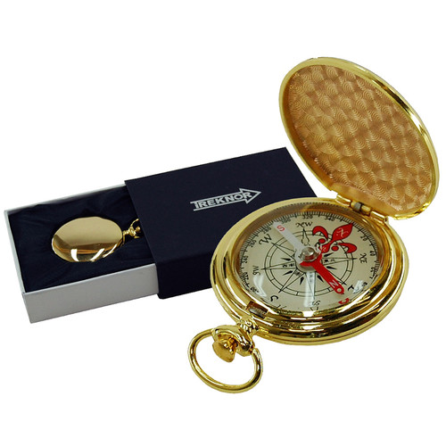 Treknor Pocket Compass (Gold)