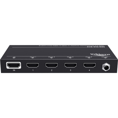 Magenta Ultra Slim 1 x 4 4K60 HDMI 2.0 Distribution Amplifier with HDCP 2.2 and Down Scaling