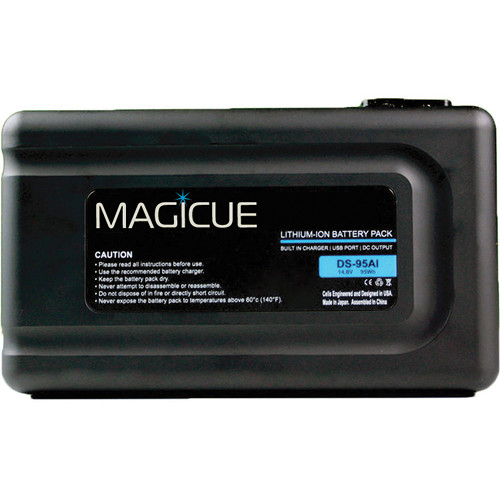 MagiCue MAQ-BT-95AI Gold Mount Battery with Built-In Charger (95 Wh)