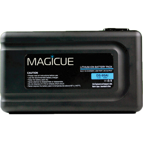 MagiCue MAQ-BT-95SI V-Mount Battery with Built-In Charger (95 Wh)