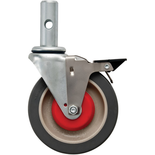 Magliner 5" Polyurethane Flat Tread Swivel Caster with Brake