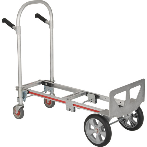 Magliner Gemini Jr. Convertible Hand Truck with 10" Interlocked Microcellular Foam Wheels