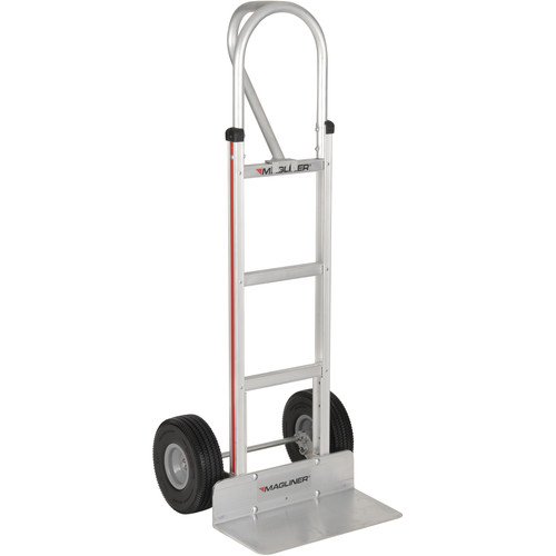 Magliner HMA15AG2C Straight-Back Hand Truck with 10" Microcellular Foam Wheels and Vertical Loop Handle