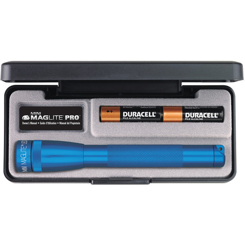 Maglite Mini Maglite Pro 2AA LED Flashlight (Blue, Presentation Box)