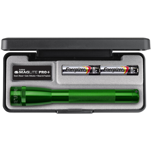 Maglite Mini Maglite Pro+ 2AA LED Flashlight with Holster (Dark Green)
