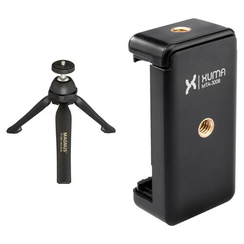 Magnus TP-50B MicroPod Tabletop Tripod and Xuma Smartphone Mount Kit