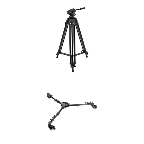 Magnus VT-4500 Video Tripod System with Universal Tripod Dolly Kit