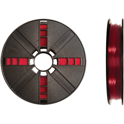 MakerBot 1.75mm PLA Filament (Large Spool, 2 lb, Translucent Red)