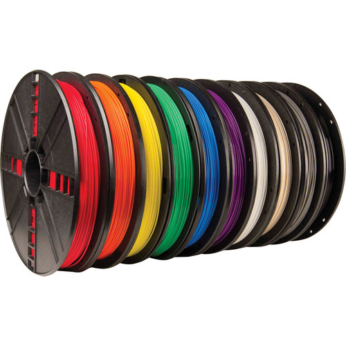MakerBot 1.75mm PLA Filament (Large Spool, 10-Pack)
