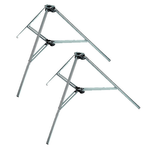 Manfrotto 032BASE Single Base for Autopole (Silver, 2-Pack)