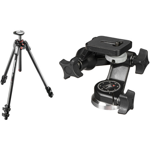 Manfrotto MT190CXPRO3 Carbon Fiber Tripod Kit with 056 3D Junior Head